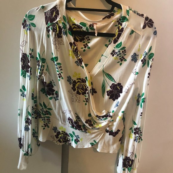 Free people Wrap Top Floral - Picture 3 of 4